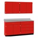 4-Door Wall Unit & 2-Door/5-Drawer Base Unit Cabinet Suite